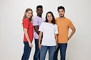 Iqoniq Bryce recycled cotton t-shirt, orange, M