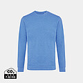 IQONIQ Denali recycled cotton crew neck undyed, heather blue