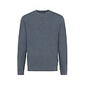 Iqoniq Denali recycled cotton crew neck undyed, navy, M