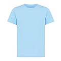 Iqoniq Koli kids lightweight recycled cotton t-shirt, sky blue