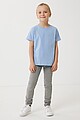 Iqoniq Koli kids lightweight recycled cotton t-shirt, sky blue