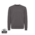 Iqoniq Kruger relaxed recycled cotton crew neck, anthracite, size XXS