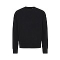Iqoniq Kruger relaxed recycled cotton crew neck, black, M