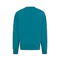 Iqoniq Kruger relaxed recycled cotton crew neck, turquoise, M