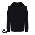 Iqoniq Rila lightweight recycled cotton hoodie, black
