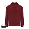 Iqoniq Rila lightweight recycled cotton hoodie, burgundy