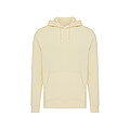 Iqoniq Rila lightweight recycled cotton hoodie, cream yellow, size XXS