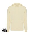 Iqoniq Rila lightweight recycled cotton hoodie, cream yellow