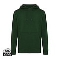 Iqoniq Rila lightweight recycled cotton hoodie, forest green