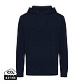 Iqoniq Rila lightweight recycled cotton hoodie, navy