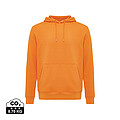 Iqoniq Rila lightweight recycled cotton hoodie, orange, size XXS