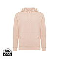 Iqoniq Rila lightweight recycled cotton hoodie, peach nectar, size XXS