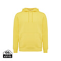 Iqoniq Rila lightweight recycled cotton hoodie, yellow, size XXS