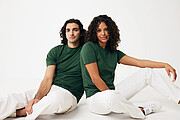 Iqoniq Sierra lightweight recycled cotton t-shirt, forest green, L