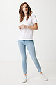 Iqoniq Sierra lightweight recycled cotton t-shirt, white, L