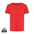 Iqoniq Yala women lightweight recycled cotton t-shirt, luscious red