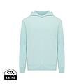 Iqoniq Yengo recycled cotton hoodie with sidepockets, crushed mint, size XXS