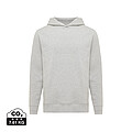 Iqoniq Yengo recycled cotton hoodie with sidepockets, light heather grey, size XXS