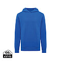 Iqoniq Yengo recycled cotton hoodie with sidepockets, royal blue, size XXS