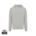 Iqoniq Yoho recycled cotton relaxed hoodie, heather grey, size XXS