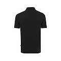 Iqoniq Yosemite recycled cotton pique polo, black, M