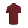 Iqoniq Yosemite recycled cotton pique polo, burgundy, M