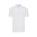 Iqoniq Yosemite recycled cotton pique polo, white, M
