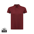 Iqoniq Yosemite women recycled cotton pique polo, burgundy, size M