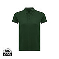 Iqoniq Yosemite women recycled cotton pique polo, forest green, size M