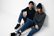 Iqoniq Zion recycled cotton crew neck, black, M