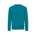 Iqoniq Zion recycled cotton crew neck, turquoise, M