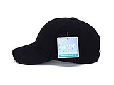 IRSINA Six panel waterproof sports cap with reinforced headboard, black