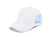 IRSINA Six panel waterproof sports cap with reinforced headboard, white