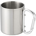 Isolating carabiner mug - silv
