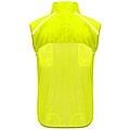 Jannu unisex lightweight running bodywarmer, fluor yellow, size S