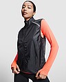 Jannu unisex lightweight running bodywarmer, red, size S