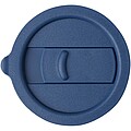 Java 330 ml ceramic tumbler with silicone wrap and plastic lid, blue