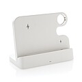 Joltz RCS recycled plastic dual 15W charger with iWatch slot, white