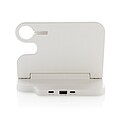 Joltz RCS recycled plastic dual 15W charger with iWatch slot, white