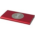 Juice 4000 mAh Type-C recycled aluminium wireless power bank, red