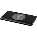 Juice 4000 mAh Type-C recycled aluminium wireless power bank, solid black
