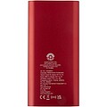 Juice 8000 mAh Type-C recycled aluminium wireless power bank, red