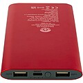 Juice 8000 mAh Type-C recycled aluminium wireless power bank, red