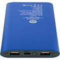 Juice 8000 mAh Type-C recycled aluminium wireless power bank, royal blue