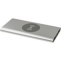 Juice 8000 mAh Type-C recycled aluminium wireless power bank, silver