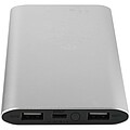 Juice 8000 mAh Type-C recycled aluminium wireless power bank, silver