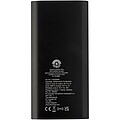 Juice 8000 mAh Type-C recycled aluminium wireless power bank, solid black