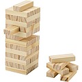Jumble wooden toppling tower game, natural