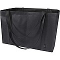 Jumbo GRS recycled non-woven extra large tote bag 65L, solid black