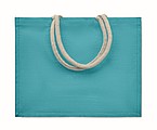 Jute bag with cotton handle